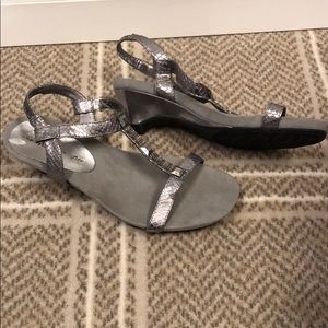 Silver Anne Klein flex sandals size 7.5